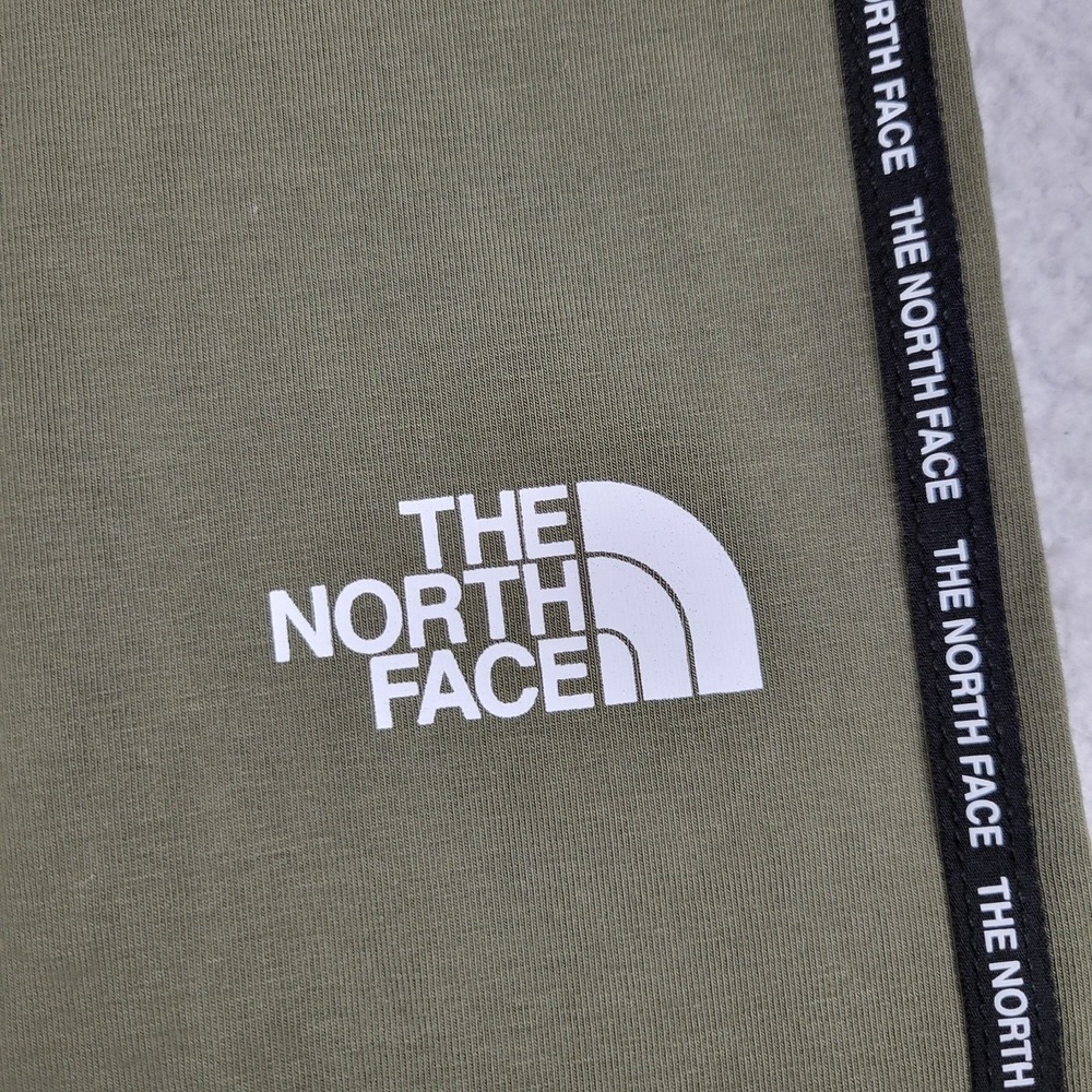 The North Face Leggings Womens Small Olive Green Logo Tape Stretch Athletic Pant